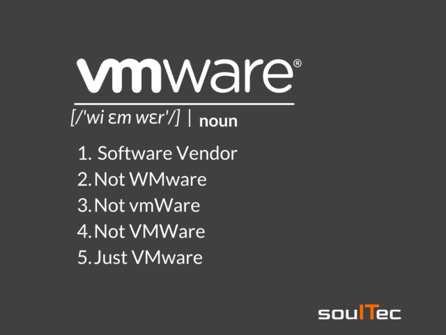 How to spell VMware like a Pro